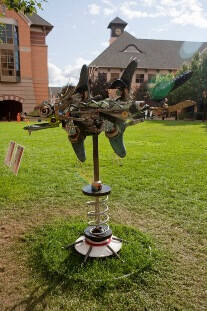 Found object sculpture.